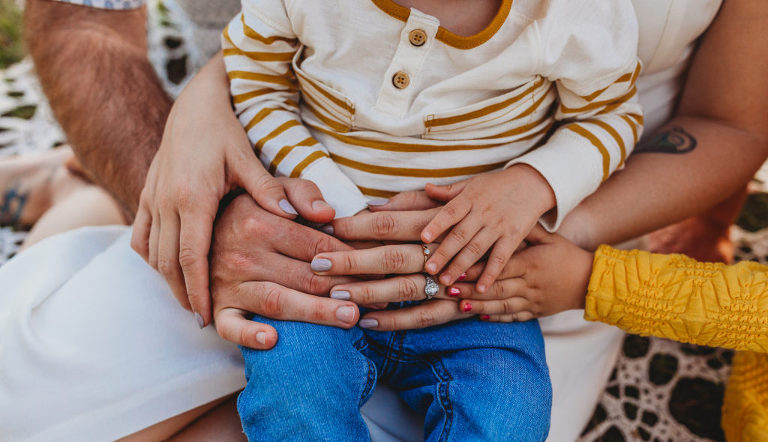 family holding hands