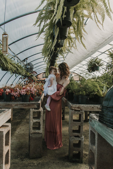 mother and daughter greenhouse