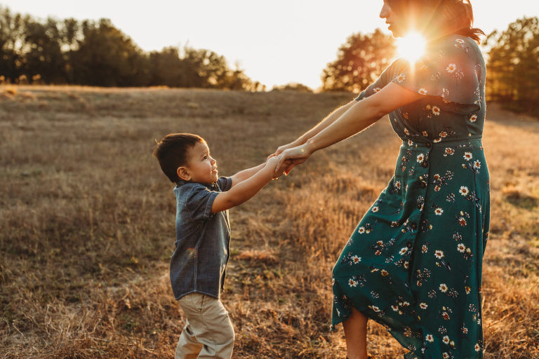 ring around the rosey at sunset